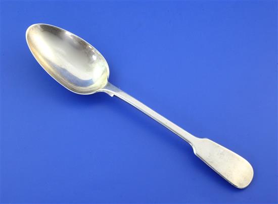 A George III silver fiddle pattern table spoon by Paul Storr, 87 grams.